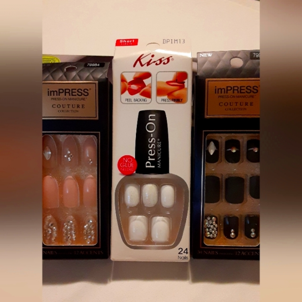 3 sets of Press On Nails